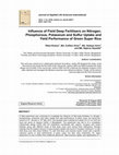 Research paper thumbnail of Influence of Field Deep Fertilisers on Nitrogen, Phosphorous, Potassium and Sulfur Uptake and Yield Performance of Green Super Rice