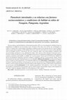 Research paper thumbnail of Parasitosis intestinales y su relacion con factores socioeconómicos y condiciones de habitat en niños de Neuquén, Patagonia, Argentina