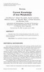 Research paper thumbnail of Current Knowledge of Iron Metabolism