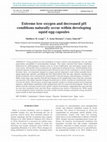 Research paper thumbnail of Extreme low oxygen and decreased pH conditions naturally occur within developing squid egg capsules