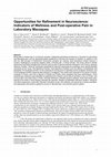 Research paper thumbnail of Opportunities for refinement in neuroscience: Indicators of wellness and post-operative pain in laboratory macaques