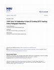 Research paper thumbnail of TOPR Turns 10! Celebrating 10 Years Of Curating UCF’S Teaching Online Pedagogical Repository