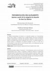 Research paper thumbnail of Fenomenología del Sacramento: Aportes a partir de la categoría de donación de Jean-Luc Marion