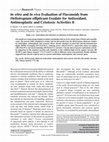 Research paper thumbnail of In vitro and in vivo Evaluation of Flavonoids from Heliotropium ellipticum Exudate for Antioxidant, Antineoplastic and Cytotoxic Activities II