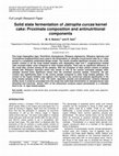 Research paper thumbnail of Solid State Fermentation of Jatropha Curcas Kernel Cake Proximate Composition and Antinutritional Components