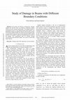 Research paper thumbnail of Study Of Damage In Beams With Different Boundary Conditions