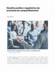 Research paper thumbnail of Desafios juridico regulatorios da economia do compartilhamento