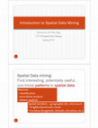 Research paper thumbnail of An Introduction to Spatial Data Mining