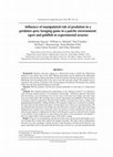 Research paper thumbnail of Influence of manipulated risk of predation in a predator–prey foraging game in a patchy environment: egret and goldfish in experimental aviaries