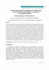 Research paper thumbnail of Effects of Metacognitive Scaffolding on the Mathematics Performance of Grade 6 Pupils in a Cooperative Learning Environment