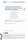 Research paper thumbnail of Personal Values and Intragroup Relationship: The Case of the Police Tactical Groups in Brasília