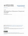 Research paper thumbnail of The Healing Power of Shamanism in Transpersonal Psychology