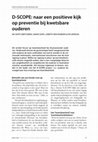 Research paper thumbnail of D-SCOPE: naar een positieve kijk op preventie bij kwetsbare ouderen