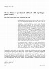 Research paper thumbnail of The use of time and space by male and female gerbils exploiting a pulsed resource