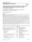 Research paper thumbnail of Phage antibody library screening for the selection of novel high-affinity human single-chain variable fragment against gastrin receptor: an in silico and in vitro study