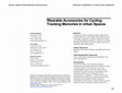 Research paper thumbnail of Wearable accessories for cycling