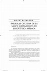 Research paper thumbnail of Paraula i cultura de la salut: indagacions de lingüística mèdica