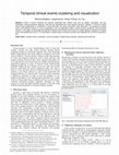 Research paper thumbnail of Temporal clinical events clustering and visualization