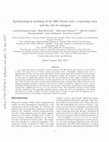 Research paper thumbnail of Epidemiological modeling of the 2005 French riots: a spreading wave and the role of contagion