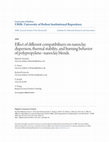 Research paper thumbnail of Effect of different compatibilisers on nanoclay dispersion, thermal stability, and burning behavior of polypropylene–nanoclay blends