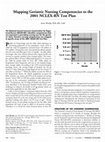 Research paper thumbnail of Mapping geriatric nursing competencies to the 2001 NCLEX-RN test plan