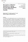 Research paper thumbnail of Perception of Medical Assistance in Dying Among Asian Buddhists Living in Montreal, Canada