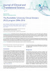 Research paper thumbnail of The Rockefeller University Clinical Scholars (KL2) Program 2006-2016