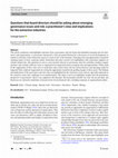 Research paper thumbnail of Questions that board directors should be asking about emerging governance issues and risk: a practitioner’s view and implications for the extractive industries