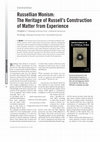 Research paper thumbnail of Review of "Consciousness in the Physical World: Perspectives on Russellian Monism"