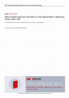 Research paper thumbnail of Effect of Rake Angle and Feed Rate on Chip Segmentation in Machining Carbon Steel 1050