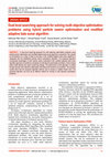 Research paper thumbnail of Dual Level Searching Approach for Solving Multi Objective Optimisation Problems using Hybrid Particle Swarm Optimisation and Bats Echolocation-inspired Algorithms