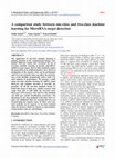 Research paper thumbnail of A comparison study between one-class and two-class machine learning for MicroRNA target detection