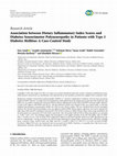 Research paper thumbnail of Association between Dietary Inflammatory Index Scores and Diabetes Sensorimotor Polyneuropathy in Patients with Type 2 Diabetes Mellitus: A Case-Control Study