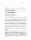 Research paper thumbnail of Definição de percursos turísticos cicláveis na região de Aveiro com recurso aos sistemas de informação geográfica