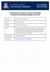 Research paper thumbnail of A comparison of schools: teacher knowledge of explicit code-based reading instruction