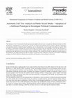 Research paper thumbnail of Automatic Full Text Analysis in Public Social Media – Adoption of a Software Prototype to Investigate Political Communication