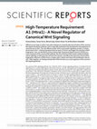 Research paper thumbnail of High-Temperature Requirement A1 (Htra1) - A Novel Regulator of Canonical Wnt Signaling