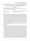 Research paper thumbnail of The Effects of Terrorist Activities on Development in the Southeastern Region of Turkey-Theoretical and Empirical Application