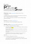 Research paper thumbnail of Program Plautus from Page to Stage 2022