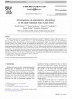 Research paper thumbnail of Investigations on reproductive physiology in the male Eurasian lynx (Lynx lynx)