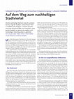 Research paper thumbnail of Auf dem Weg zum nachhaltigen Stadtviertel