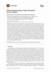 Research paper thumbnail of Control Optimization of Solar Thermally Driven Chillers