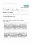 Research paper thumbnail of Article Human Body Parts Tracking and Kinematic Features Assessment Based on RSSI and Inertial Sensor Measurements