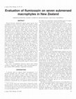 Research paper thumbnail of Evaluation of flumioxazin on seven submersed macrophytes in New Zealand