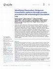 Research paper thumbnail of Identifying Plasmodium falciparum transmission patterns through parasite prevalence and entomological inoculation rate