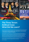 Research paper thumbnail of The Three Tenors Antitrust Case: What Did We Learn?