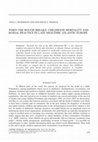 Research paper thumbnail of When the Bough Breaks: Childhood Mortality and Burial Practice in Late Neolithic Atlantic Europe