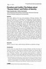 Research paper thumbnail of Pluralism and Conflict: The Debate about “Russian Values” and Politics of Identity