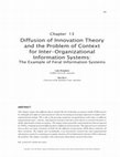 Research paper thumbnail of Diffusion of Innovation Theory and the Problem of Context for Inter-Organizational Information Systems