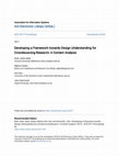 Research paper thumbnail of Developing a Framework towards Design Understanding for Crowdsourcing Research: A Content Analysis